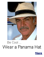 Helping keep you cool in warm climates, Panama hats are made in Equador, not Panama, and are woven one hat a time  by the natives from the plant Carludovica Palmate.